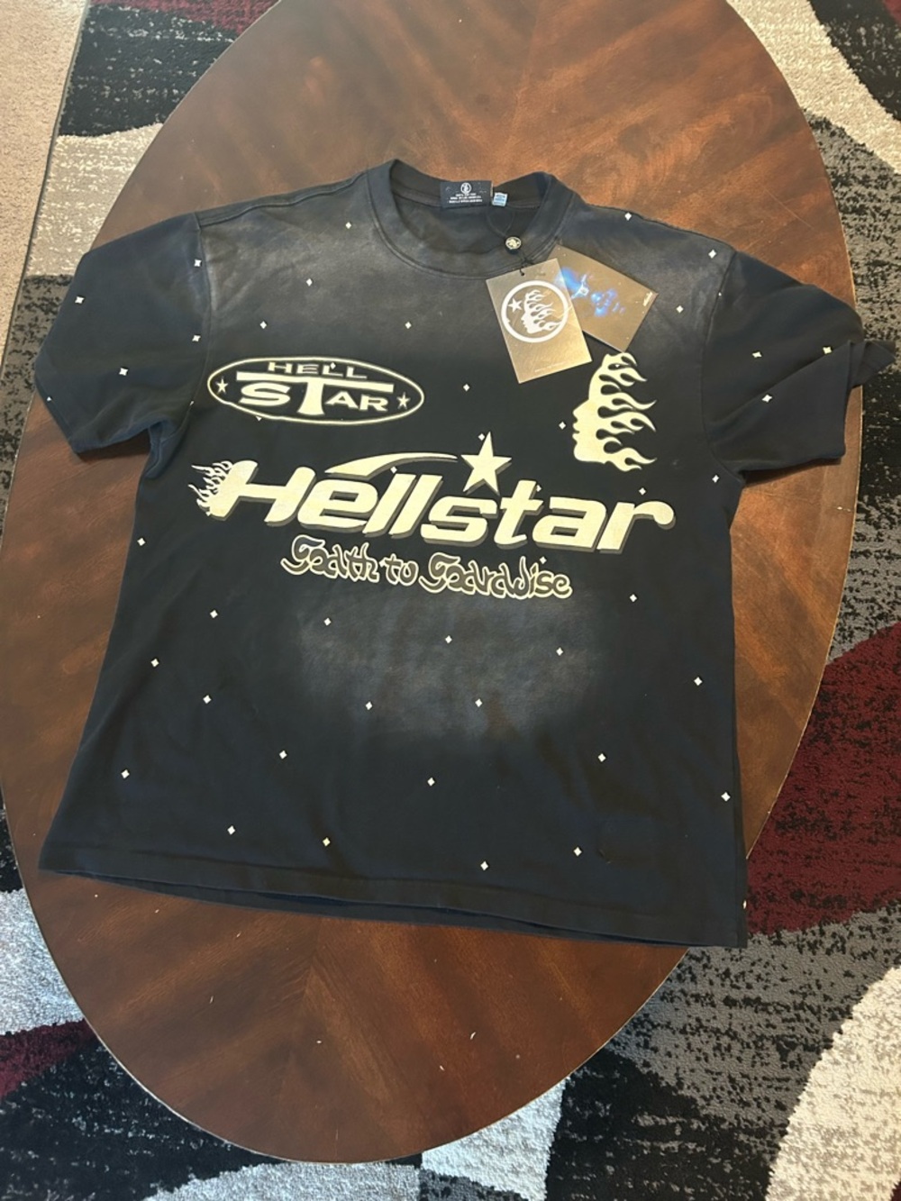 Hellstar Black Short-Sleeve Graphic Tee